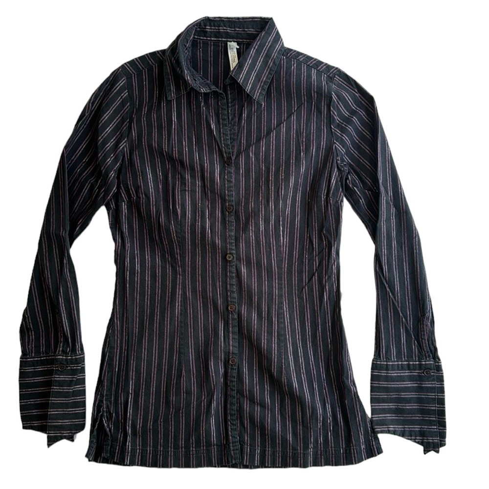 Quizz Stretch Button Up Shirt Size Small